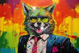plakat-90x60-motywacyjny-wilk-z-wall-street-abstrakcja-pop-art-popart