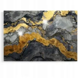 obraz-120x80-marmur-abstrakcja-czarny-srebrny-zloty-nowoczesny-luksus