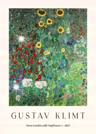 plakat-70x50-gustav-klimt-ogrod-slonecznik-kwiat-reprodukcja-boho-20-wzorow