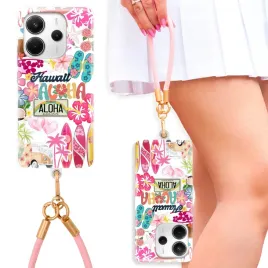 etui-do-xiaomi-redmi-note-14-pro-5g-case-rozowa-smycz-na-nadgarstek-cute