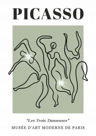 plakat-594x42-a2-picasso-nowoczesny-linie-minimalizm-vintage-taniec-ludzie