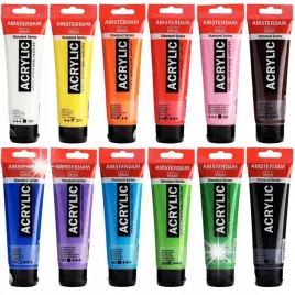 zestaw-12-farb-akrylowych-amsterdam-talens-artystyczne-wodne-mix-12x120ml