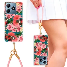 etui-do-huawei-honor-50-se-case-rozowa-smycz-na-nadgarstek-kobiece-cute