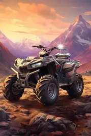 plakat-90x60-samochody-quad-gryzzli-yamaha-terenowy-abstrakcja-do-garazu