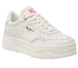 pepe-jeans-buty-sportowe-damskie-biale-sznurowane-skorzane-37-awf