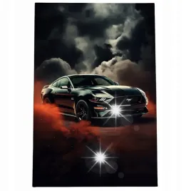 obraz-120x80-samochody-ford-mustang-gt-5-0-wyscigowy-sportowy-ciemny-art
