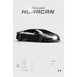 plakat-90x60-samochod-sportowy-lamborghini-huracan-mlodziezowy-mechanika