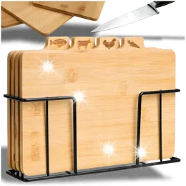 deska-do-krojenia-drewniana-bambusowa-kuchenna-zestaw-desek-stojak-metalowy