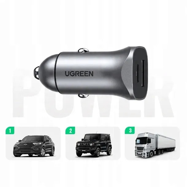 ladowarka-samochodowa-ugreen-cd130-usb-c-24w-waga-z-opakowaniem-0-15-kg