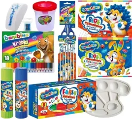 wyprawka-szkolna-farby-kredki-jumbo-gumka-bambino-zestaw-do-malowania