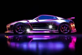 plakat-90x60-samochody-nissan-gtr-skyline-abstrakcja-sportowy-do-garazu