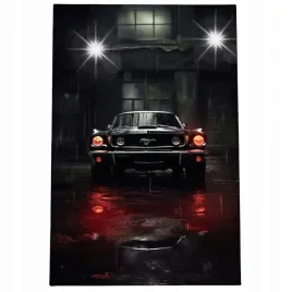 obraz-120x80-samochody-ford-mustang-shleby-luksusowy-retro-klasyk-czarny