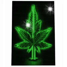 obraz-60x40-marihuana-ziolo-konopie-neon-popart