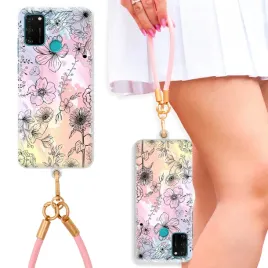 etui-do-huawei-honor-v30-premium-rozowa-smycz-na-nadgarstek-kobiece-modne