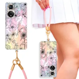 etui-do-huawei-honor-50-pro-case-rozowa-smycz-na-nadgarstek-kobiece-cute