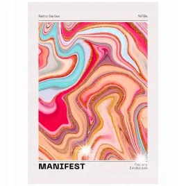 plakat-70x50-manifest-1970-abstrakcja-sztuka-blyszczacy-cieple-barwy-retro