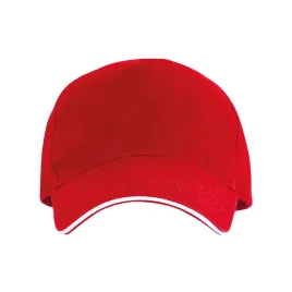 czapka-z-daszkiem-pieciopanelowa-bawelniana-unisex-czerwona