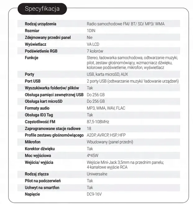 radio-samochodowe-navitel-rd6-aux-usb-sd-bluetooth-led