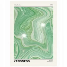 plakat-70x50-kindness-1970-abstrakcja-oldmoney-sztuka-bezowy-zielony-retro