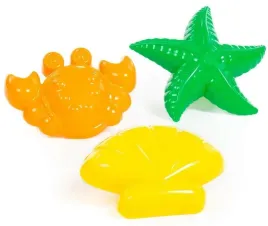 polesie-zestaw-foremki-do-piasku-piaskownicy-3szt-krab-rozgwiazda-muszla