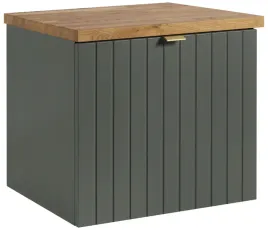 zielona-lakierowana-szafka-pod-umywalke-51-cm-blat-drewno-front-frezowany