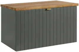 zielona-lakierowana-szafka-pod-umywalke-81-cm-blat-drewno-front-frezowany