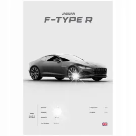 plakat-90x60-samochod-sportowy-jaguar-f-type-r-mlodziezowy-do-garazu-komisu