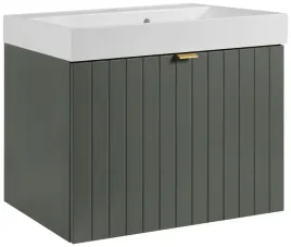zielona-szafka-z-umywalka-60-cm-lakierowana-frezowany-front-2-szuflady-mdf