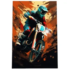 obraz-120x80-samochody-motor-cross-aprilla-kawasaki-enduro-abstrakcja-art