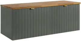 zielona-lakierowana-szafka-pod-umywalke-121-cm-blat-drewno-front-frezowany