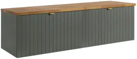 zielona-lakierowana-szafka-pod-umywalke-161-cm-blat-drewno-front-frezowany