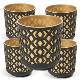 5x-lamela-doniczka-aztek-14-h15-czarna-zloty-wklad-14x15cm-na-parapet