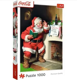 puzzle-trefl-1000-elementow-puzzle-coca-cola-1000-el-mikolaj-przy-kominku