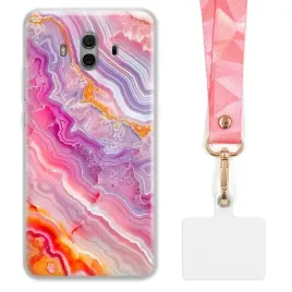 etui-do-huawei-mate-10-funkcjonalne-szeroka-rozowa-smycz-marmurki-marble