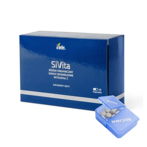 ZESTAW Dr Meller SiVita Krzem Organiczny Witamina C 60 kapsułek x2