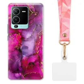 etui-do-vivo-s15-pro-funkcjonalne-szeroka-rozowa-smycz-marmurki-marble-wz