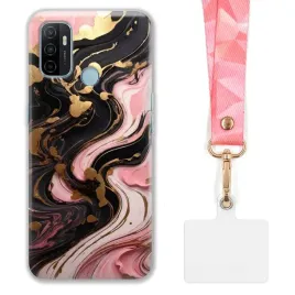 etui-do-oppo-a53s-szeroka-rozowa-smycz-marmurki-marble-modne-kolorowe-wz