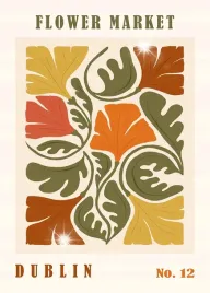 plakat-841x594-a1-kwiaty-minimalizm-nowoczesny-miasta-dublin-boho-12-wzor