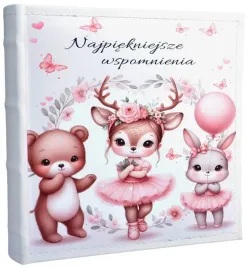 album-na-60-stron-czarnych-nadruk-dla-dziewczynki-prezent-zdjecia-wklejane