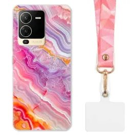etui-do-vivo-s15-funkcjonalne-szeroka-rozowa-smycz-marmurki-marble-modne-wz
