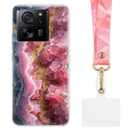 etui-do-xiaomi-13t-szeroka-rozowa-smycz-marmurki-marble-modne-kolorowe-wz