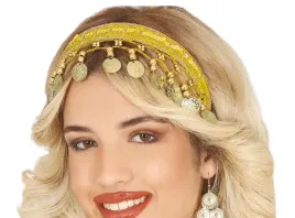zolta-opaska-arabka-cyganki-wrozki-ze-zlotymi-monetami-karnawal-bal-zolty
