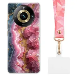 etui-do-realme-11-pro-5g-funkcjonalne-szeroka-rozowa-smycz-marmurki-marble