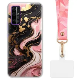etui-do-huawei-honor-30-pro-funkcjonalne-szeroka-rozowa-smycz-marmurki-wz