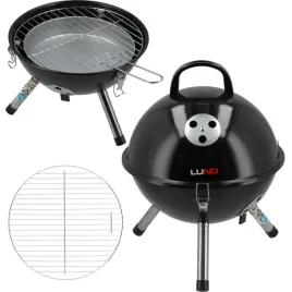 lund-grill-weglowy-turystyczny-przenosny-z-pokrywa-ruszt-okragly-32cm-99922