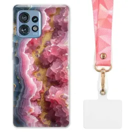 etui-do-motorola-edge-40-pro-funkcjonalne-szeroka-rozowa-smycz-marmurki-wz
