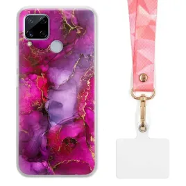 etui-do-realme-c15-szeroka-rozowa-smycz-marmurki-marble-modne-kolorowe-wz
