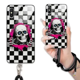 etui-do-xiaomi-redmi-s2-case-premium-czarna-smycz-polysk-smieszne-wzory