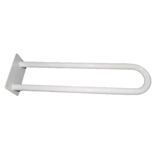 Uchwyt umywalkowy łukowy stały 50cm Ø 25mm Biały