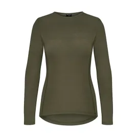 koszulka-damska-rekaw-bambus-welna-merino-khaki-m